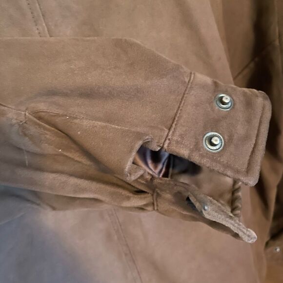 Men's Brown Weatherproof Microfiber Jacket, Size Medium - Picture 6 of 6